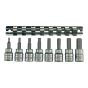 M3811 Socket Clip Rail AF Hex Set of 8 3/8in Drive by Teng