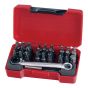 TM029 Socket Bit Set of 29 1/4in Drive by Teng - TM029