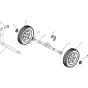 Wheels & Tires Assembly for Husqvarna TF 120 Cultivator/Tiller