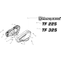 Cover Assembly for Husqvarna TF 225 Cultivator/Tiller