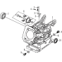 Crankcase Assembly for Husqvarna TF 338 Cultivator/Tiller