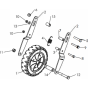 Wheels & Tires Assembly for Husqvarna TF 435P Cultivator/Tiller