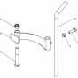 Support Legs Assembly for Husqvarna TF 435P Cultivator/Tiller