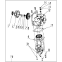 Transmission Assembly for Husqvarna TF544 Cultivator/Tiller