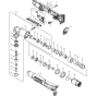 Main Assembly for Makita TL064DWAE Cordless Angle Impact Driver