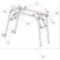 Main Frame Assembly for Norton Clipper TR201E Tile Saw