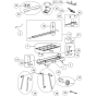 Main Frame Assembly for Norton Clipper TR250H Tile Saw