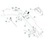 Handle Assembly for Husqvarna TR 317C Cultivator/Tiller