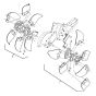 Tine Assembly for Husqvarna TR 317DE Cultivator/Tiller