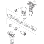 Main Assembly for Makita TW100DZ Impact Wrench