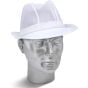 Trilby Hat Disposable Nylon Mesh Head Cover for Hygiene Standards White XL