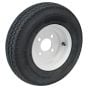 Trailer Tyre & Pressed Steel Rim 400 x 8" - 4" PCD