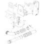 Harness, Pipe Assembly for Makita UB002C Blower