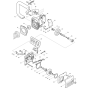 Gear, Oil & Brake Assembly For Makita UC3501A Electric Chainsaws