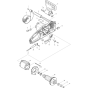 Armatire & Cover Assembly For Makita UC3520A Electric Chainsaws