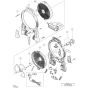 Main Assembly for Hikoki UF18DSAL Cordless Fan