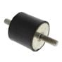 50mm Diameter x 45mm Rubber Engine Vibration Mount M10 Male Thread