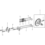 Camshaft Assy for Wacker VP1135A-5100029066 (Honda) Rev.100 Plate Compactors.


