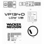 Decals for Wacker VP1340R Compactor