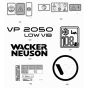 Decals for Wacker VP2050R Compactor