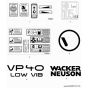 Decals for Wacker VP40H Compactor