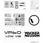 Decals for Wacker VP60H Compactor