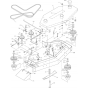 Cutting Deck Assembly for Husqvarna W3213A Commercial Lawn Mower