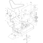 Mower/Cutting Deck -1 Assembly for Husqvarna W3213A Commercial Lawn Mower