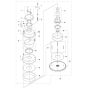 Motor Assembly for Husqvarna W 70 Vacuum Cleaner