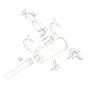 Exhaust Assembly for Wacker 3001AE Dumper