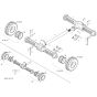 Axle Assembly -1 for Wacker 4001 Dumper