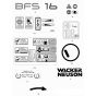 Decals for Wacker BFS 16 Floor Saw