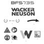 Decals for Wacker BFS 735 Floor Saw