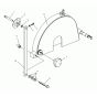 Saw Guard Assembly for Wacker BFS 80 Floor Saw