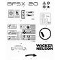 Decals for Wacker BFSX 20 Floor Saw