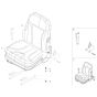 Seat Assembly for Wacker DT23 Track Dumper