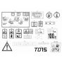 Decals for Wacker TD15-3S Track Dumper