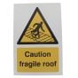 Caution Fragile Roof (Foamex) - 3mm 