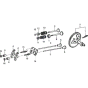 Camshaft and Valves Assembly for Honda WB20XT Water Pump