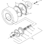 Traction Wheel Assembly for Husqvarna WG3613E Commercial Lawn Mower