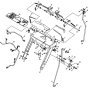 Handle and Controls Assembly for Husqvarna WG3613E Commercial Lawn Mower