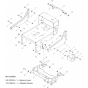 Frame Assembly for Husqvarna WH4817 Commercial Lawn Mower