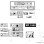 Labels Assy for Wacker WP1540A 5000008061 (Honda) Rev.100 Plate Compactor