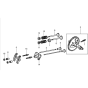 Camshaft Ass'y for Wacker WP1550A-5100018323 (Honda) Rev.101 Plate Compactor