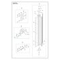 Track Assembly for Husqvarna WS 442 HF Wall Saw