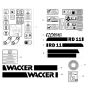 Decals for Wacker RD11 Roller