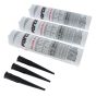 Force RTV Black Silicone Sealant - 3 Pack of 300ml Cartridges