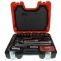 95 Piece 1/4" And 1/2" Square Drive Socket And Mechanics Set