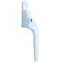 White Offset Locking PVCu Window Handle