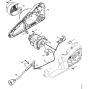 Electric motor, Motor housing USA, CDN Assembly for Stihl MSE250C Electric Chainsaws